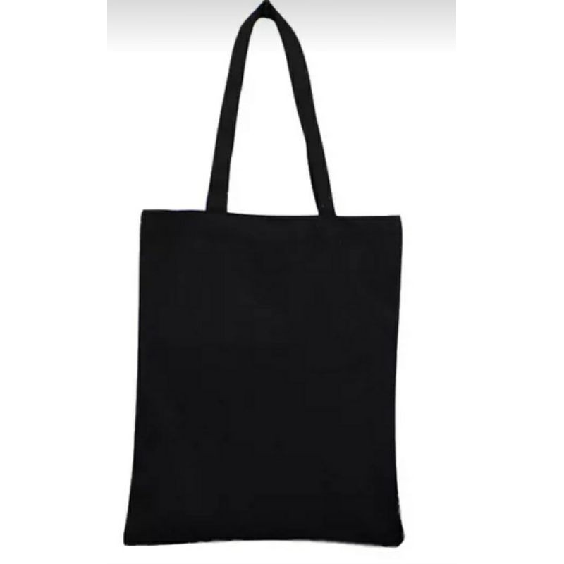 🍁ReadyStock 🍁Canvas Bag Plain Bag Kosong Shopping Tote Bag With Zipper ...