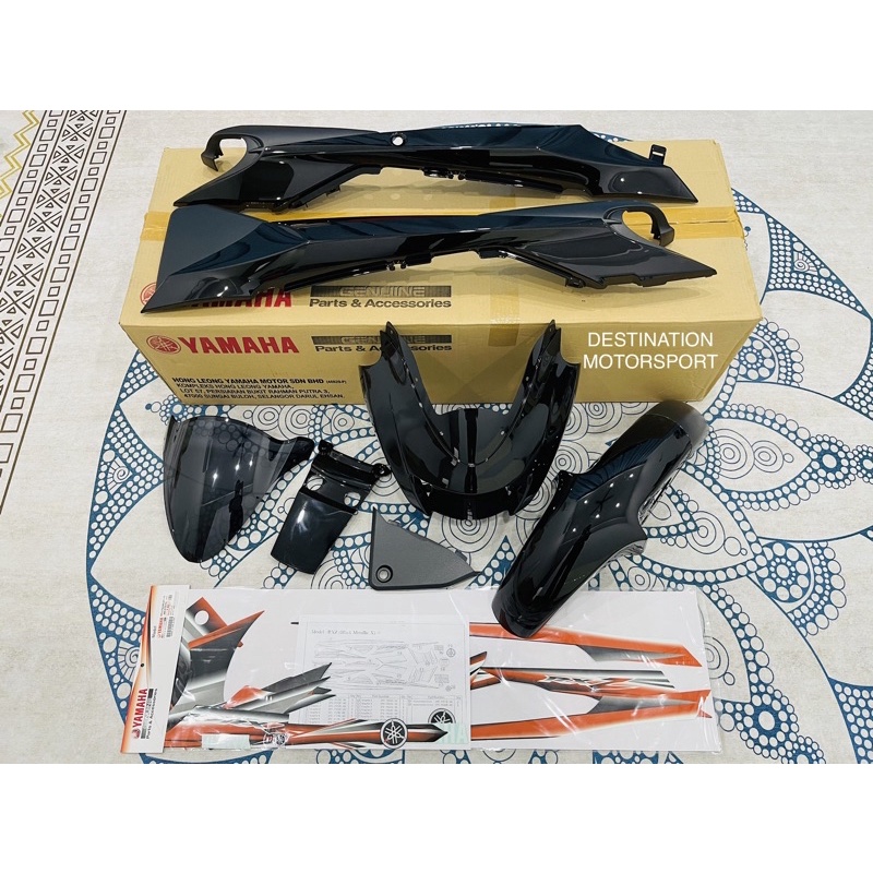 100% ORIGINAL HLY COVERSET RXZ CATALYZER HITAM OREN SMX WITH STICKER ...