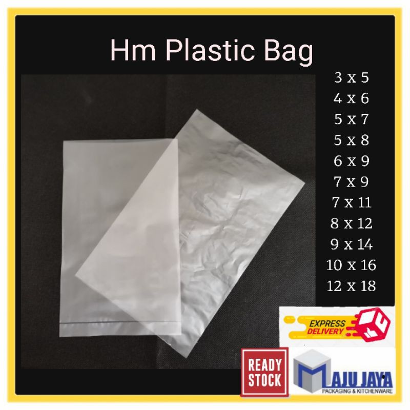 HM Plastic bag Food Packaging Bag Plastc Tapau Bag Plastik Bungkus Take Away Bag Food Grade Maju Jaya Shopee Malaysia