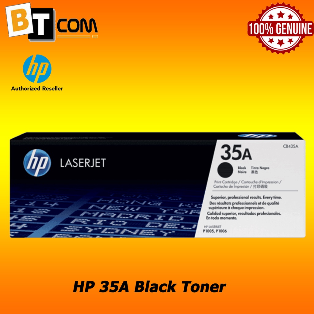 HP 35A Black Original LaserJet Toner Cartridge CB435A | Shopee Malaysia