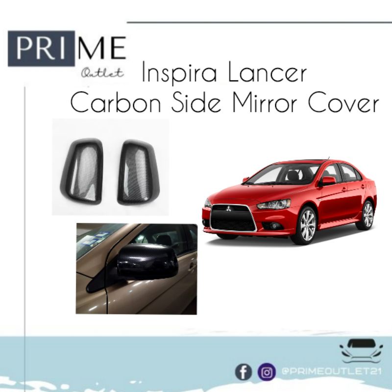 Mitsubishi lancer store side mirror cover