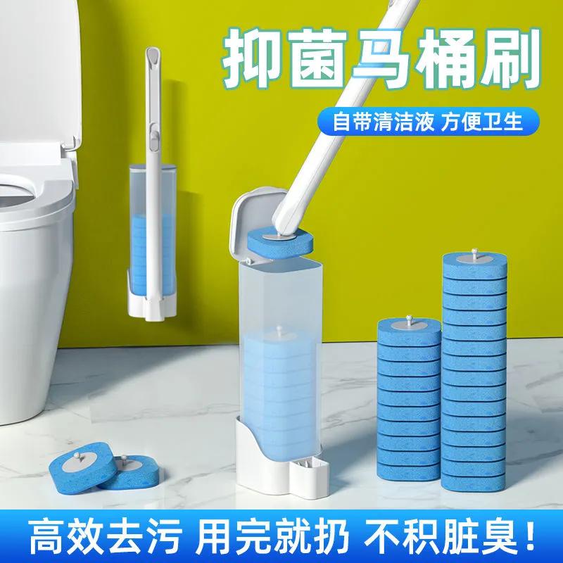 Bathroom Disposable One Time Use Toilet Brush Corner Wash Household