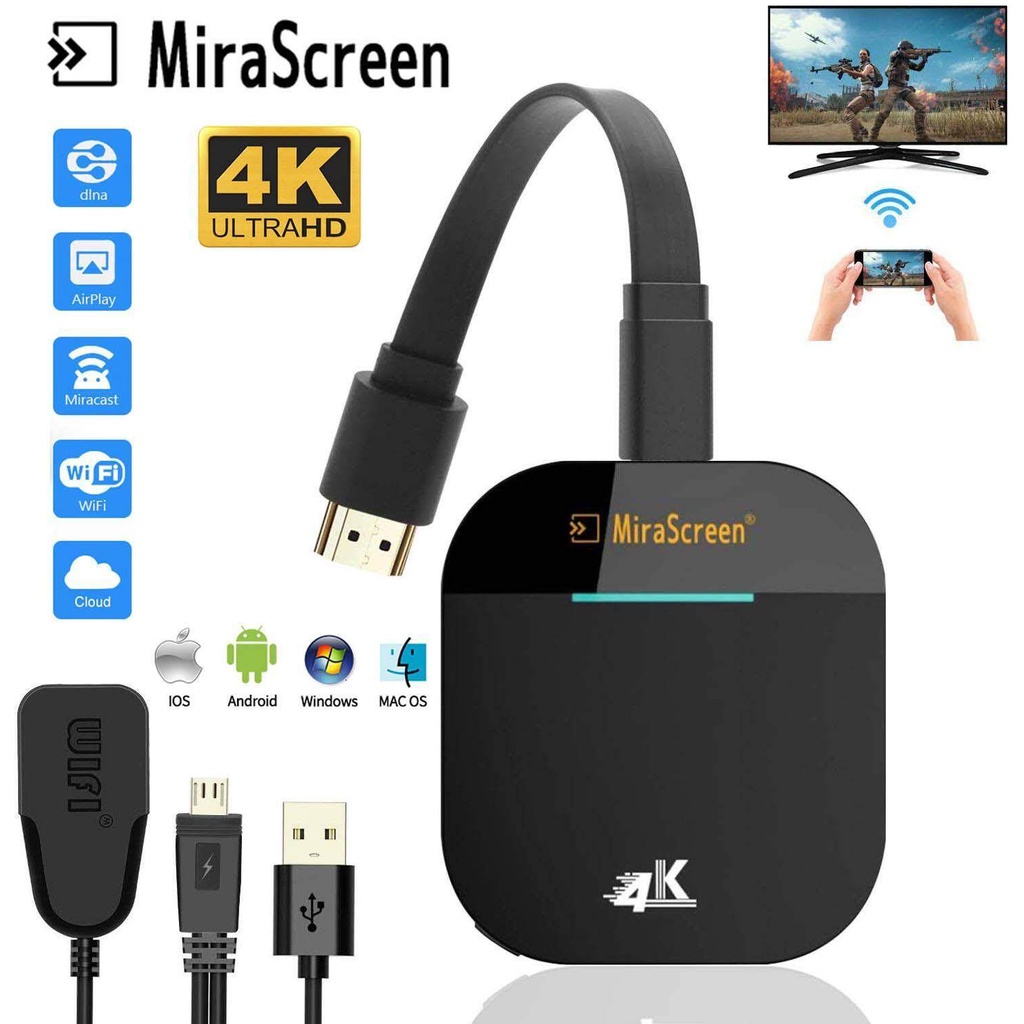 Chromecast G2 TV Streaming Wireless Anycast Mira Screen Mirrorlink HDMI ...