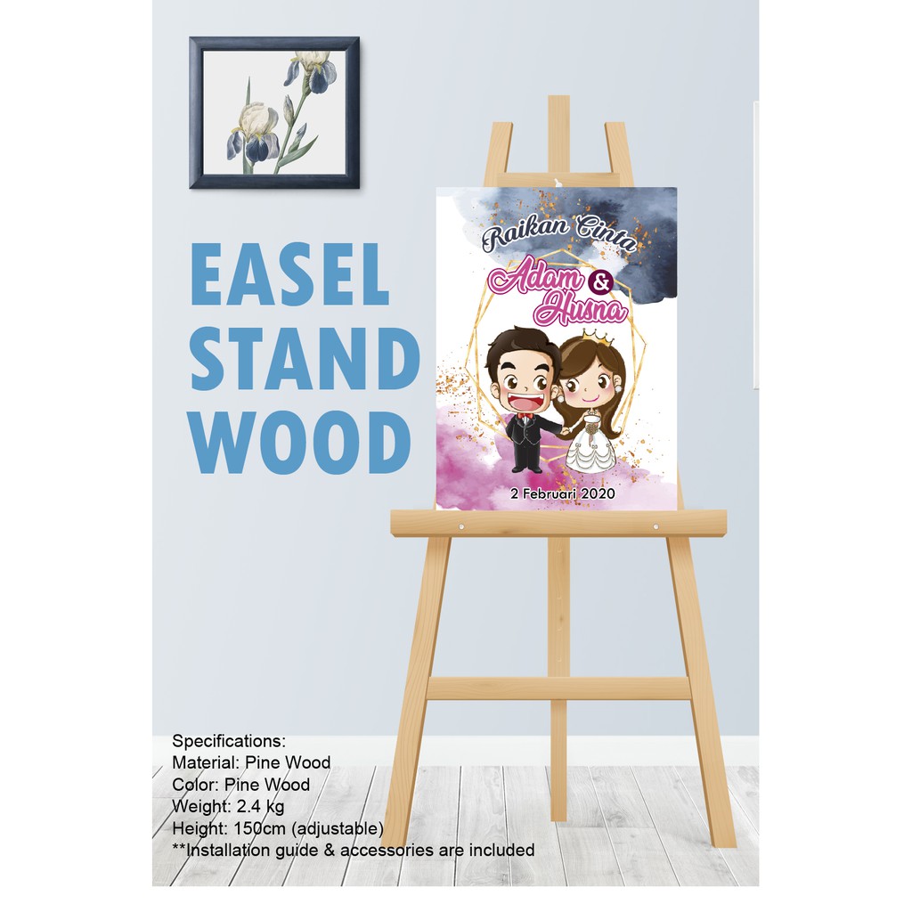 Easel Wood Stand / Art Sketch Drawing Stand/ Painting Stand / Board Display  Stand