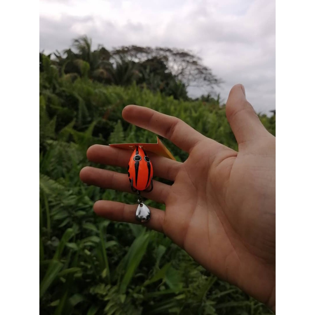 READY STOCK!!EXP RUGBY FROG/DOUBLE HOOK/SOFT LURE SIZE 40MM | Shopee ...