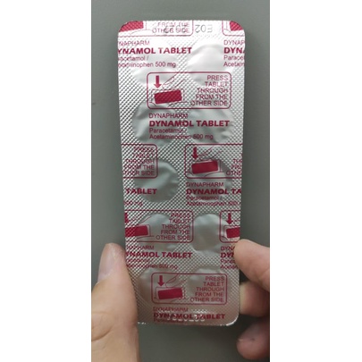 Paracetamol 500mg 10 tablets/ strip (DYNAMOL) | Shopee Malaysia