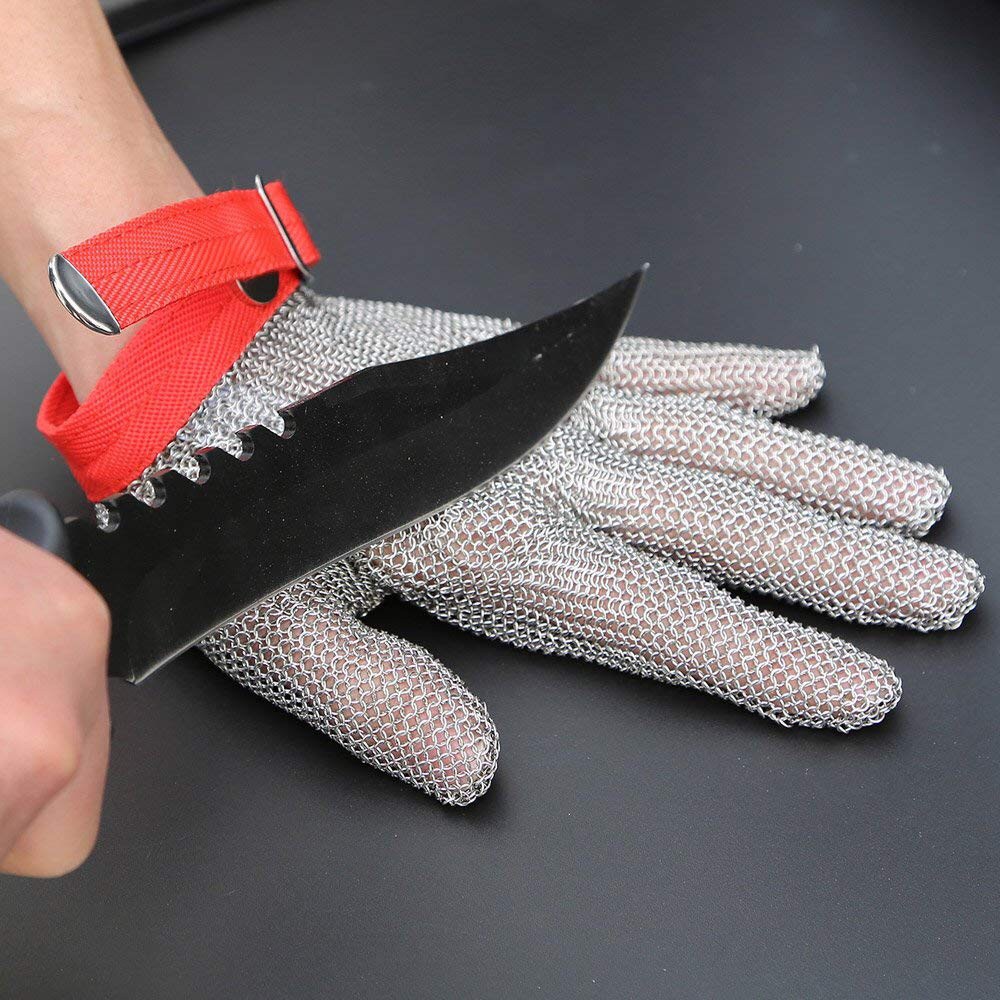 Stainless Steel Mesh Knife Cut Resistant Chain Mail Protective Glove