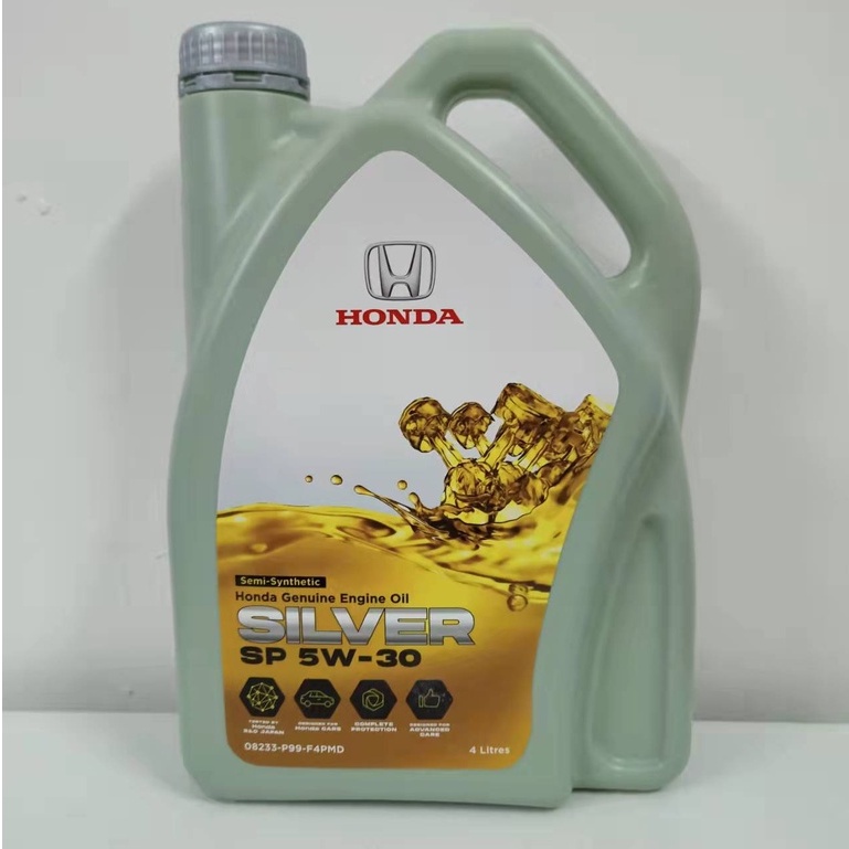 NEW PACKING HONDA 5W30 SEMI SYNTHETIC ENGINE OIL SP 5W-30 (4L) | Shopee ...