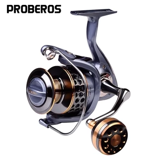 Proberos Fishing Reel 5.2:1 Spinning Reel Metal Handle Rod Reels Shallow  Spool Fishing Accessories RM 500 1000 2000 3000 4000 5000 6000 7000 Tackle  Pancing Set Murah