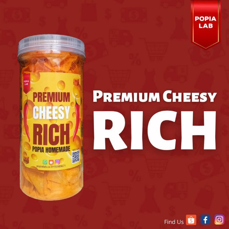 Popia Lab Cheese Kerepek Popia Cheese 300gram | Shopee Malaysia