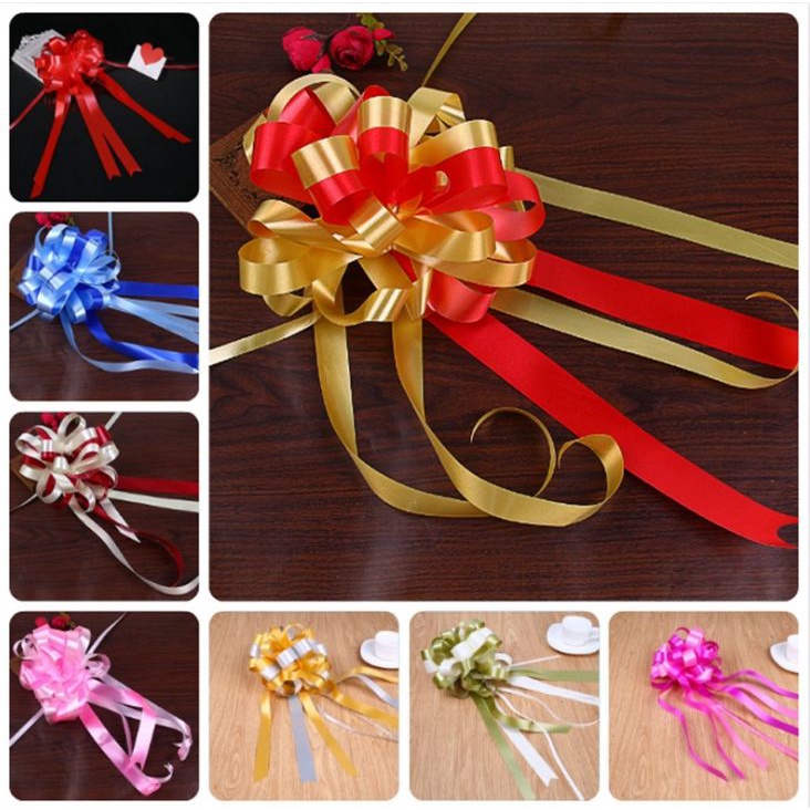 New Design Wedding car decoration flower Pull Bow Ribbons Gift Birthday ...