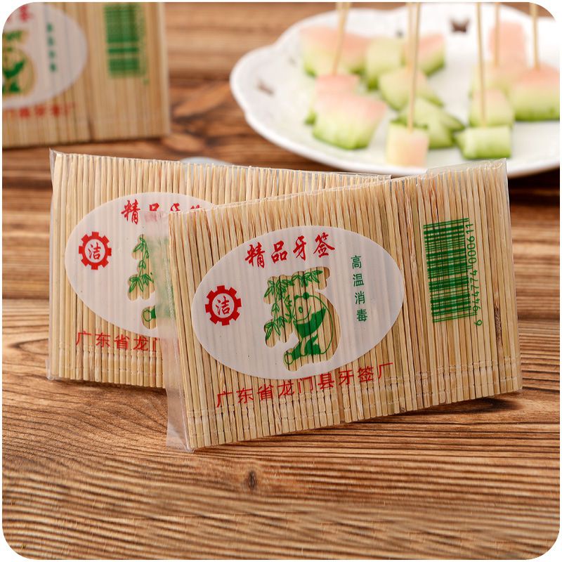 Bamboo Durable Toothpicks Disposable Sharp Sticks For Entertaining ...