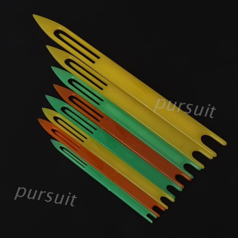 8pcs/Set Fishing Netting Needle Repair Net Line Plastic Shuttles ...