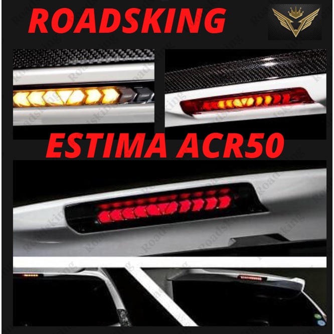 TOYOTA ESTIMA ACR50 2008~2015 REAR SPOILER THIRD 3RD BRAKE LIGHT ...