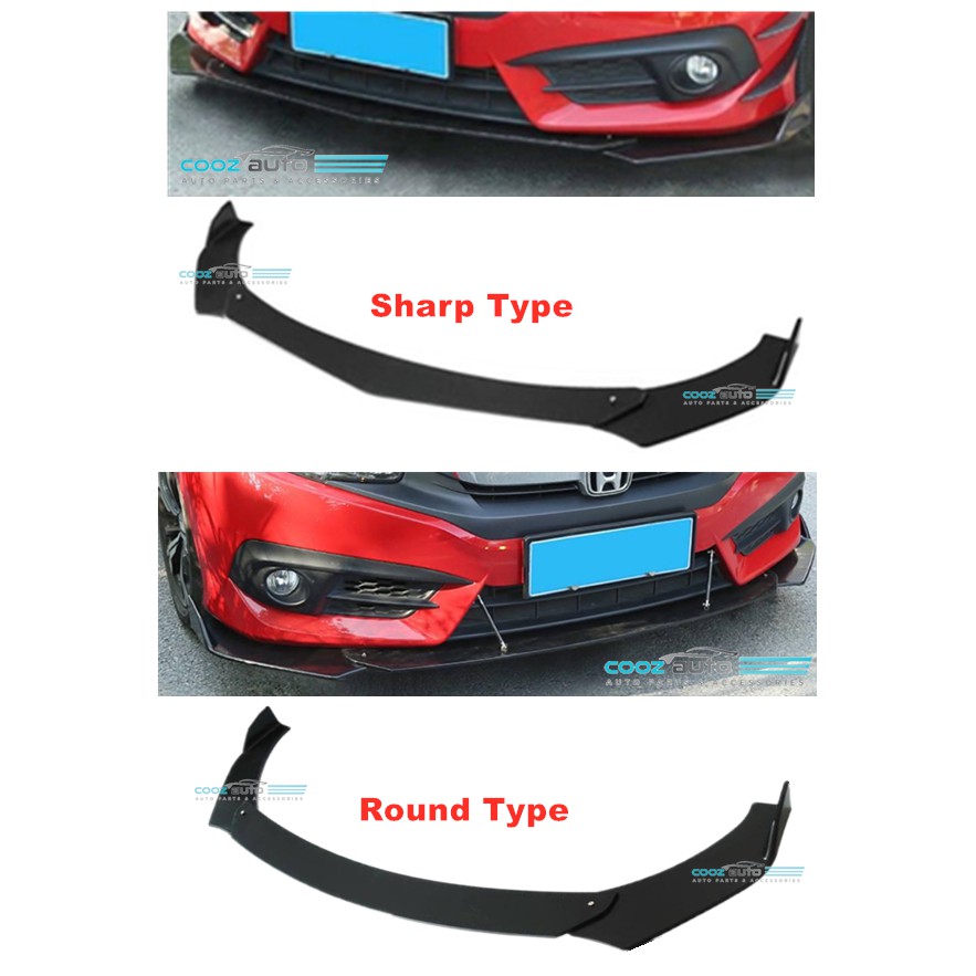 Universal Car Front Bumper Diffuser Bumper Lip Skirt Wrap Angle