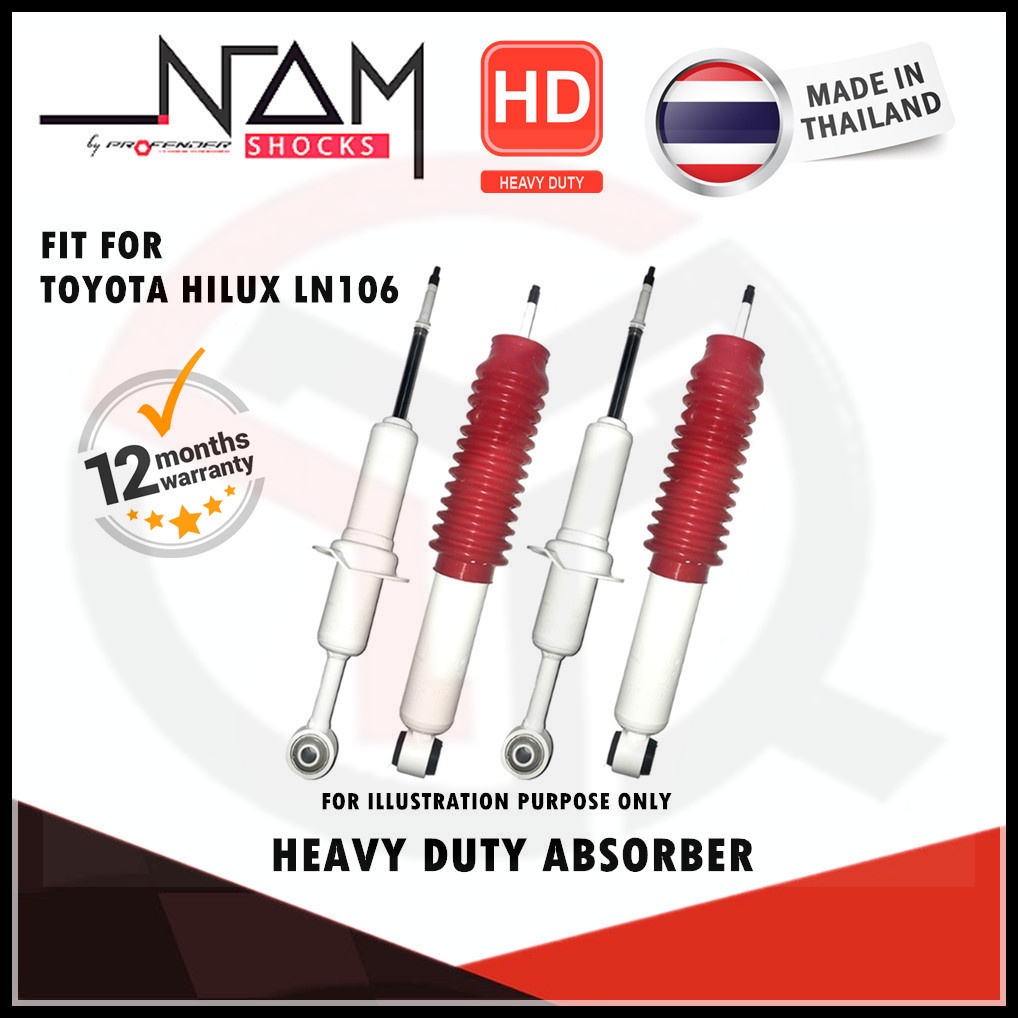 NAM THAILAND TOYOTA HILUX LN106 FRONT REAR ABSORBER (GAS) (HEAVY DUTY ...