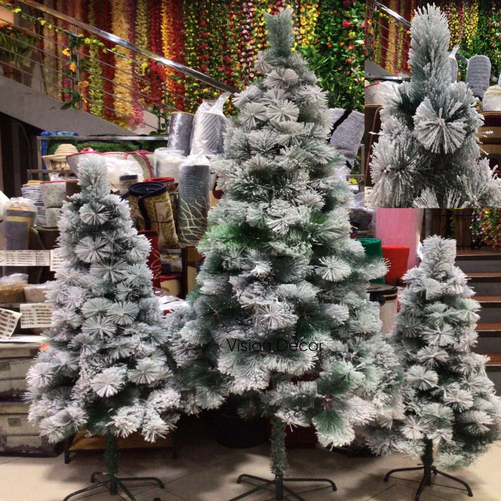 New Artificial Snow Christmas Trees, White Snow Flocked, Christmas Tree ...