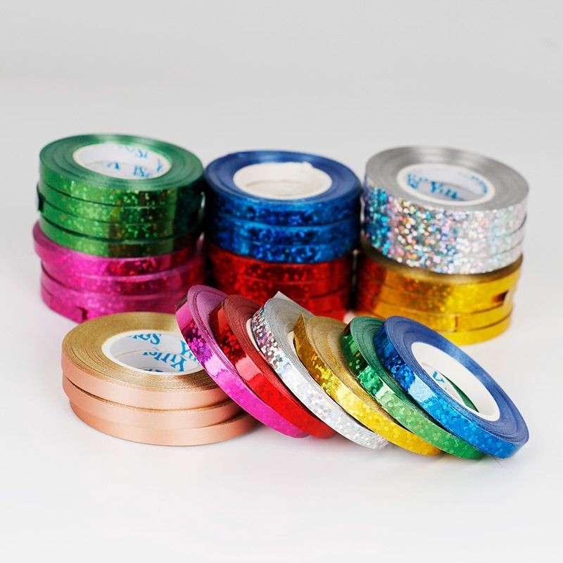 🇲🇾 5mm*10m Reben Balloon Ribbon Birthday Party Rope Foil Belon Ballon ...