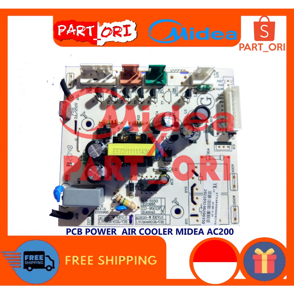 Pcb Modul Power Air Cooler Midea Model Ac Original Shopee Malaysia