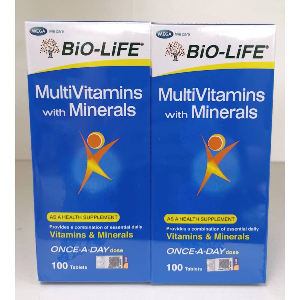 BIOLIFE MULTIVITAMIN WITH MINERALS 100'S | Shopee Malaysia