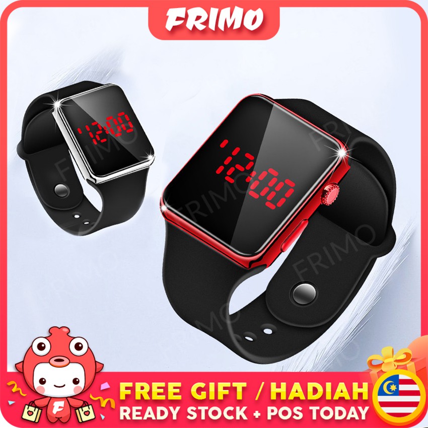 READY STOCK🔥Frimo Silicio LED Watch Tangan Wanita Leather Watches Lady ...