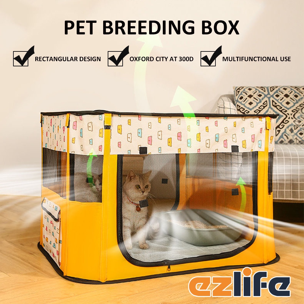 110cm Cat Tent folded Dog House Square Cage Puppy Pet Delivery