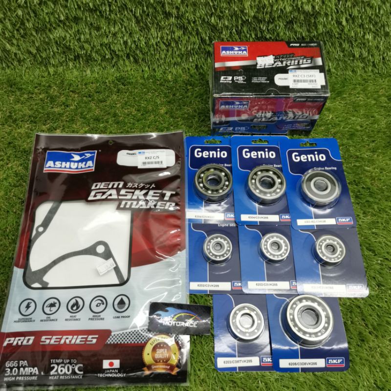 ASHUKA PACKAGE OVERHAUL GASKET + C3 / C3 KOYO ENGINE BEARING COMPLETE ...
