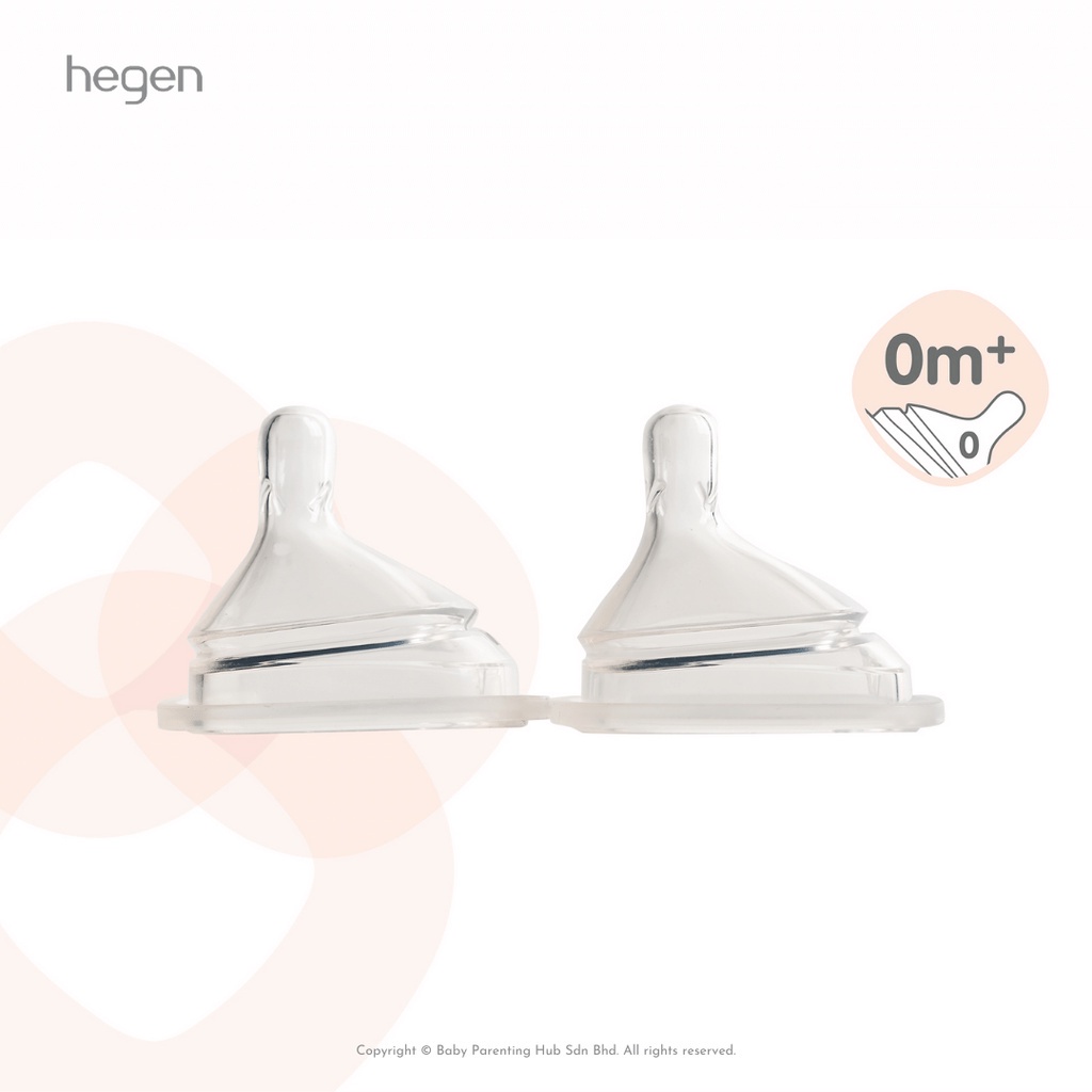 Hegen Extra Slow Flow 0 Month+ Teat Nipple (2 Pack) | Shopee Malaysia