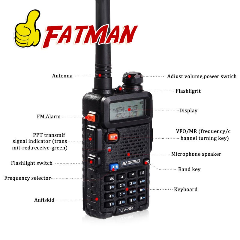 Free Shipping🇲🇾ORIGINAL Baofeng UV-5R Walkie Talkie Dual Band