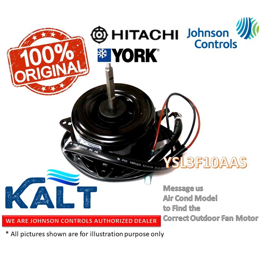 [Original] Johnson Controls York Hitachi Original Air Cond Outdoor Fan Motor Shopee Malaysia