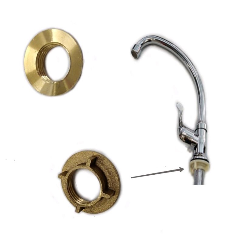 Sink tap brass nut ( brass nut & washer) Shopee Malaysia