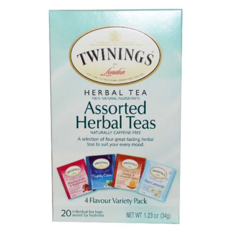 EXP MAR 2024 Twinings Assorted Herbal Teas Variety No Caffeine 20 Tea ...