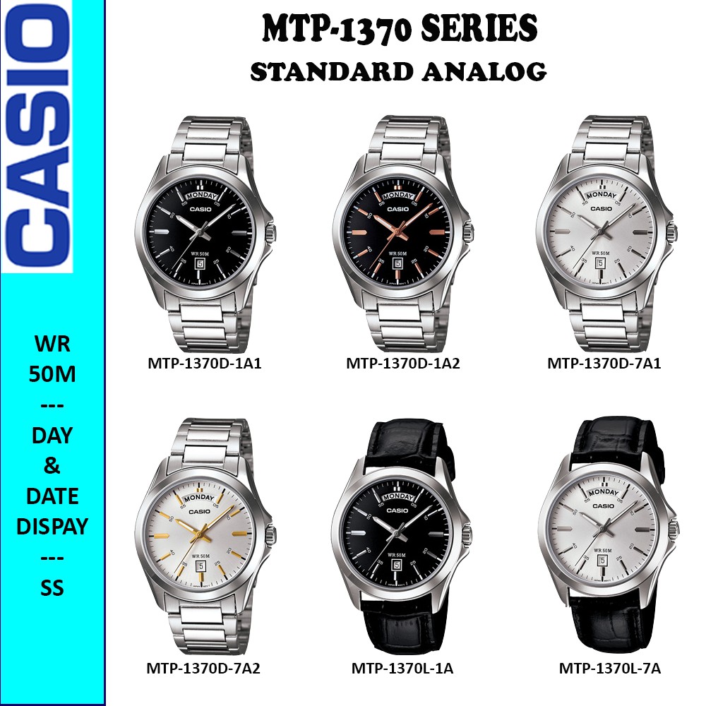 CASIO MTP 1370 SERIES STANDARD ANALOG MEN WATCH Shopee Malaysia