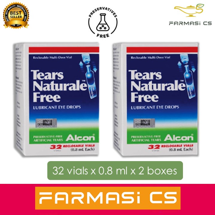 Alcon Tears Naturale Free Lubricant Eye Drops 32 Vials X 08 Ml X 2 Boxes Exp082025 Dry Eye 0661