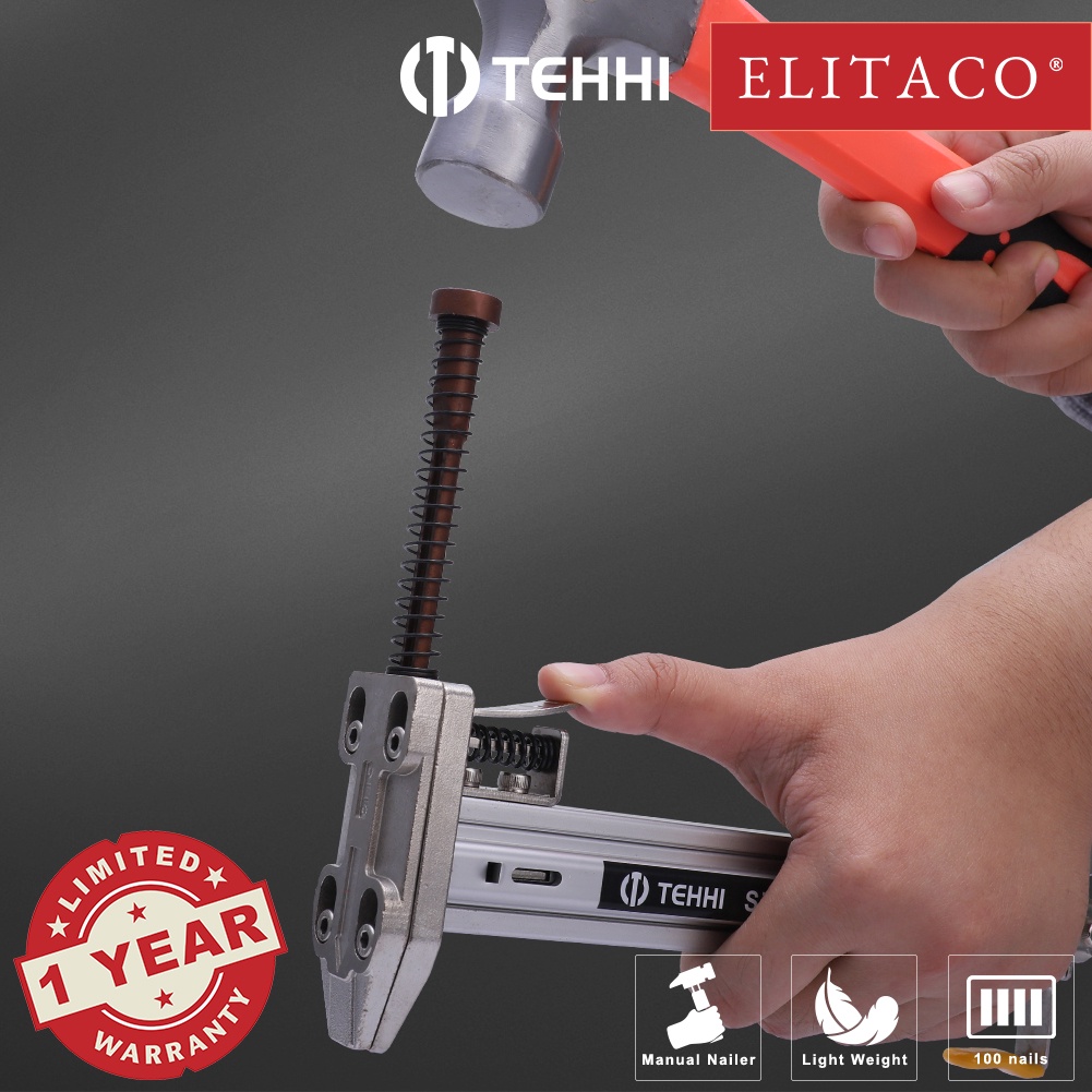 ELITACO】Tehhi ST15 ST18 Wainscoting Concrete Manual casing Nailer