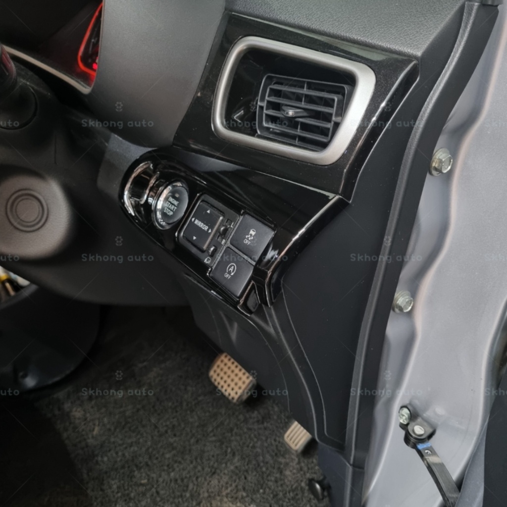 perodua bezza 2016-2024 carbon fiber black multifunction switch frame ...