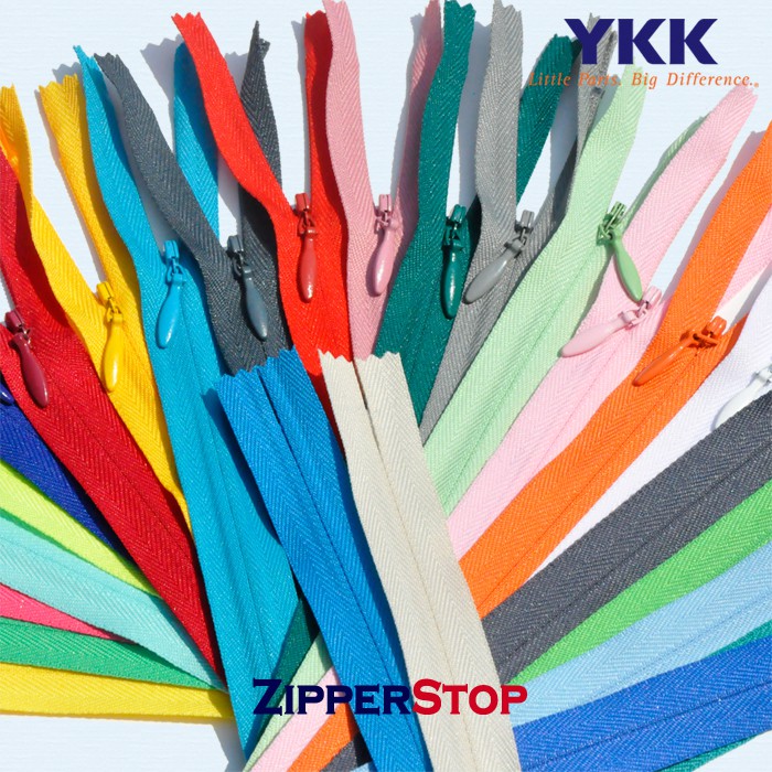 Multi Color Stronger Invisible Zipper Nylon Hidden Zipper for