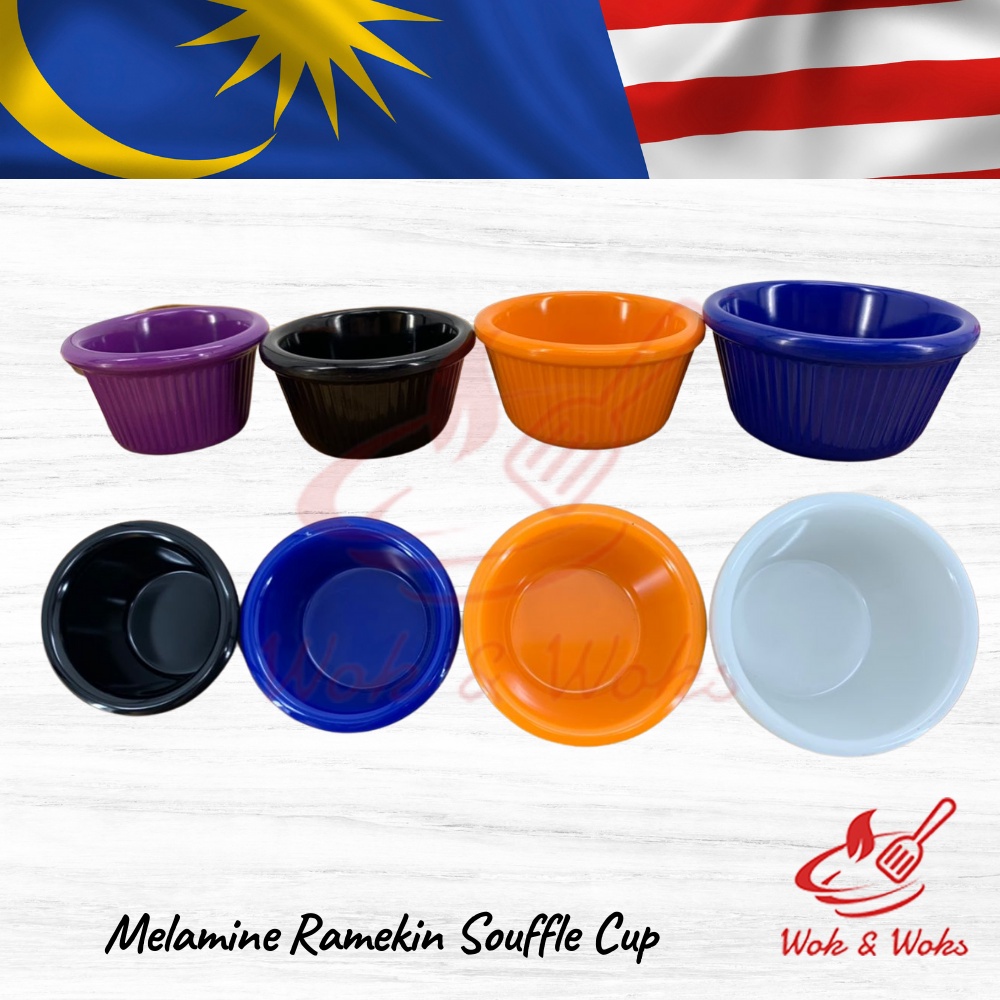 Hoover Brand Melamine Ramekin Souffle Cup / Cawan Souffle Ramekin