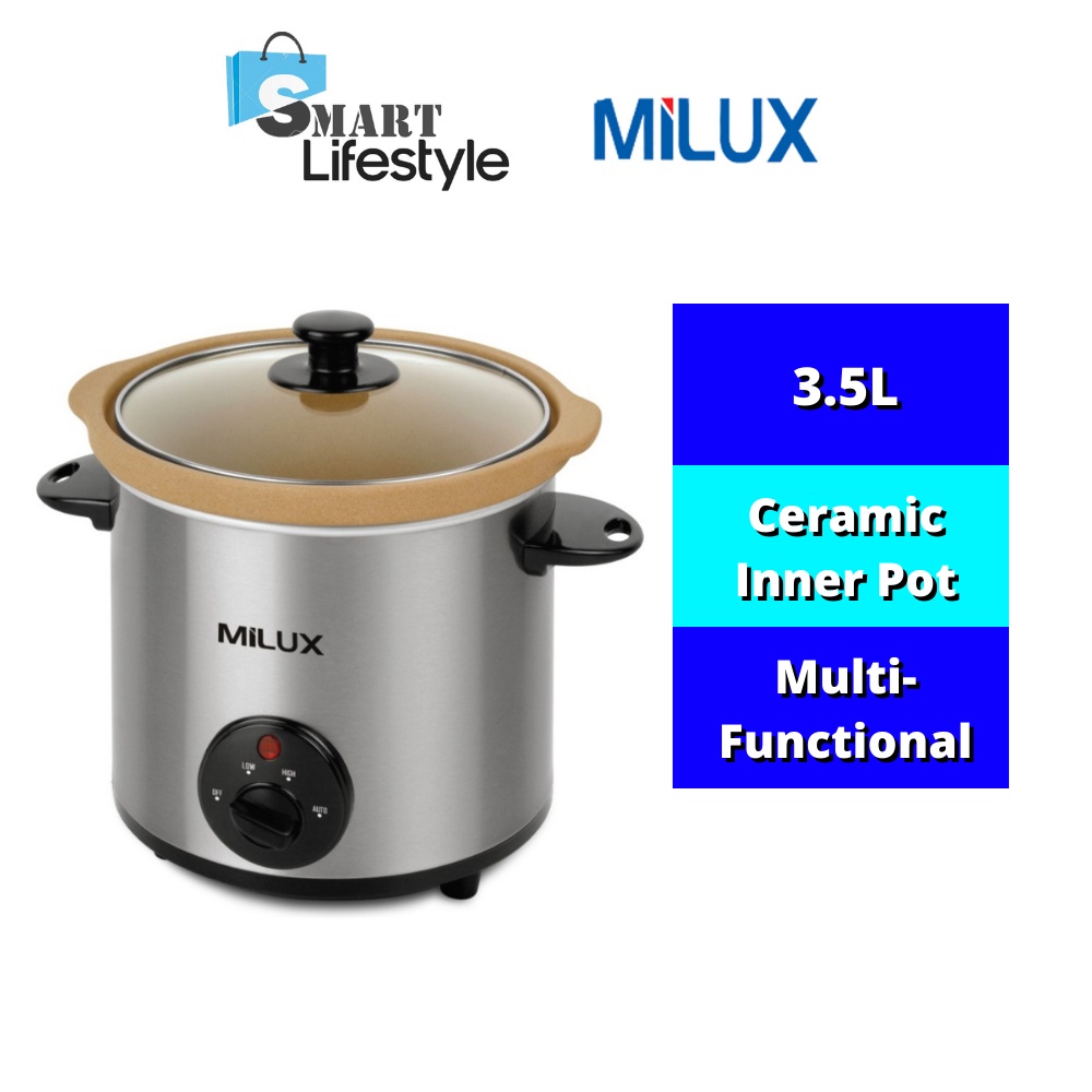 MILUX MSC35 Ceramic Slow Cooker Series Shopee Malaysia