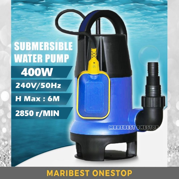 💕♦400W Sewage Automatic Submersible Water Pump with Float Switch for Garden Fountain Pond Pool