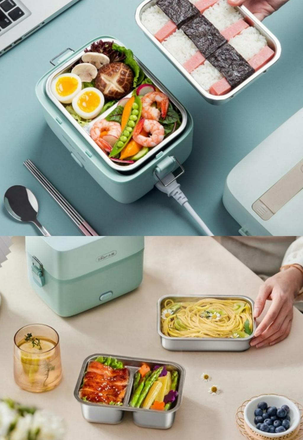 Bear Electric Lunch Box Portable Lunch Box Heated Stainless Steel Lunch