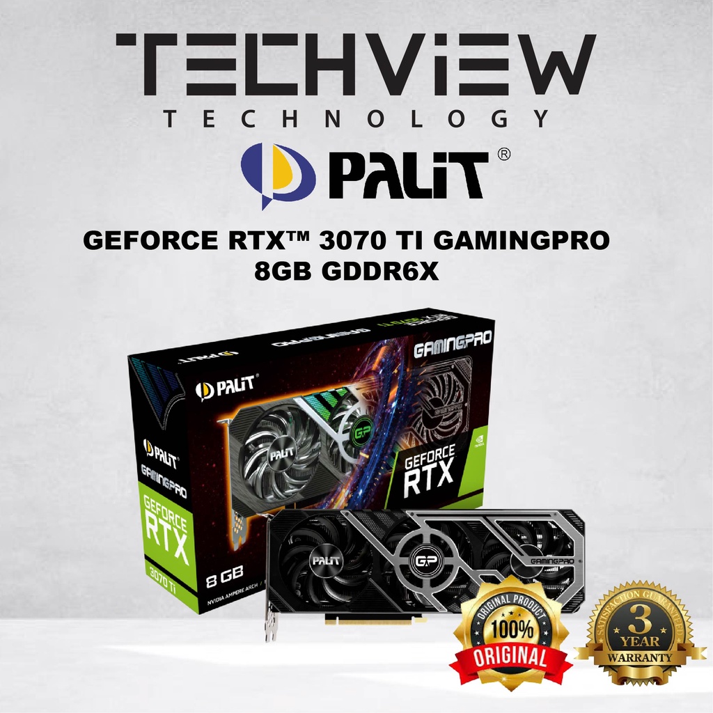PALIT GeForce RTX 3070 Ti GamingPro [8GB / GDDR6X] GRAPHIC CARD ...