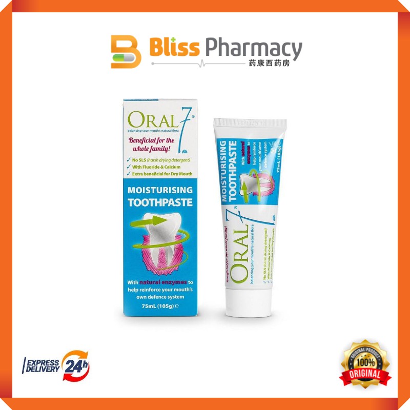 Oral 7 Moisturising Toothpaste 105g (75ml) | Shopee Malaysia