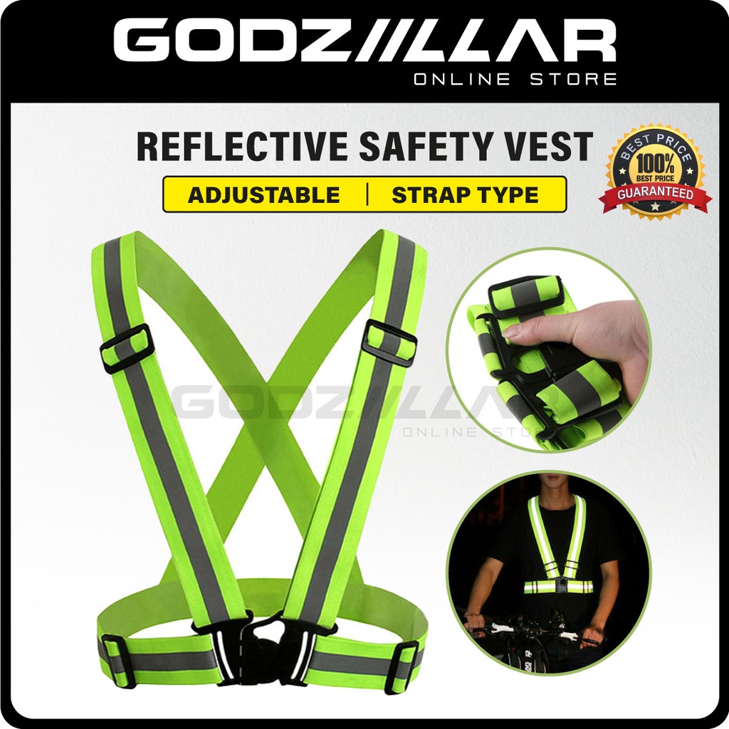 Adjustable Reflective Safety Vest (Strap Type) Shopee Malaysia