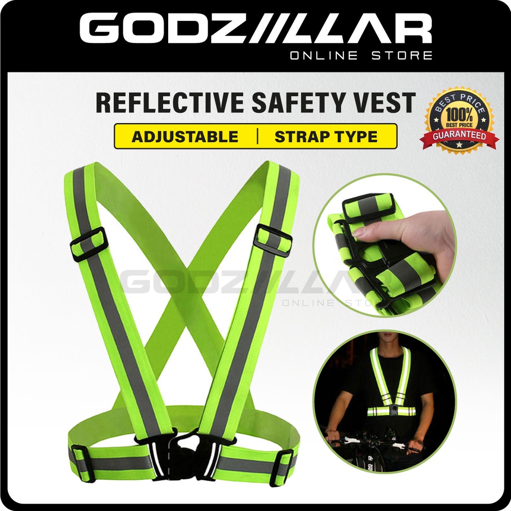 Adjustable Reflective Safety Vest (Strap Type) | Shopee Malaysia