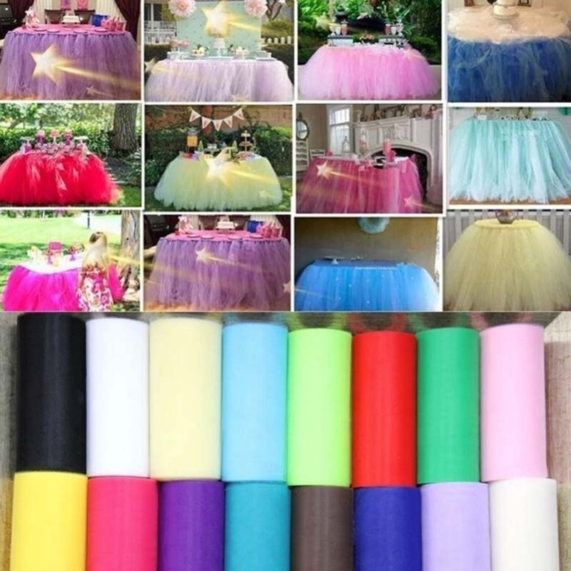 Tulle Roll 25 Yd Roll Fabric Spool Tutu Party Wrap Wedding Party Gift ...