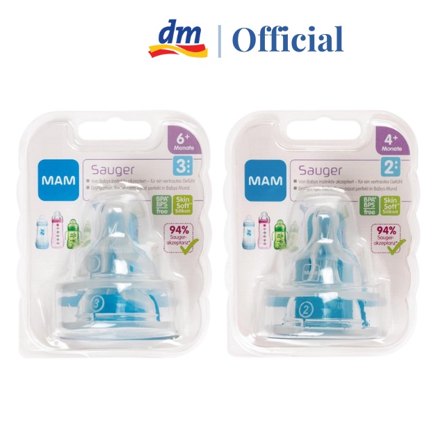 Pacifier Replacement Pacifier MAM Bottle (From 0 + To 6 + X) Enough