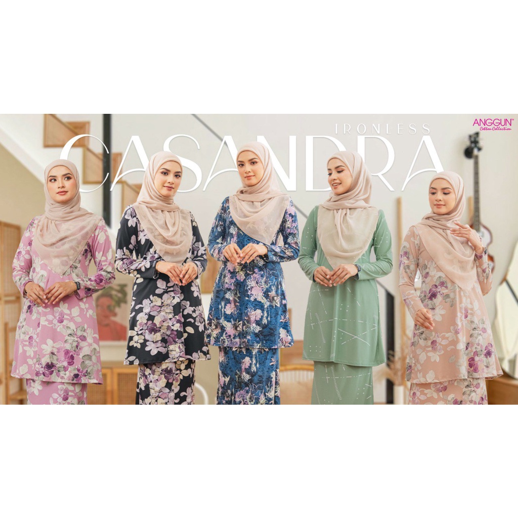 NEW RELEASE BAJU KURUNG IRONLESS BY anggun cotton collection ironless ...