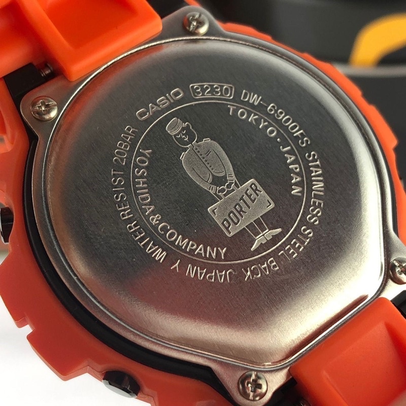 Casio G-Shock X PORTER 2018 Orange Limited Edition DW-6900FS