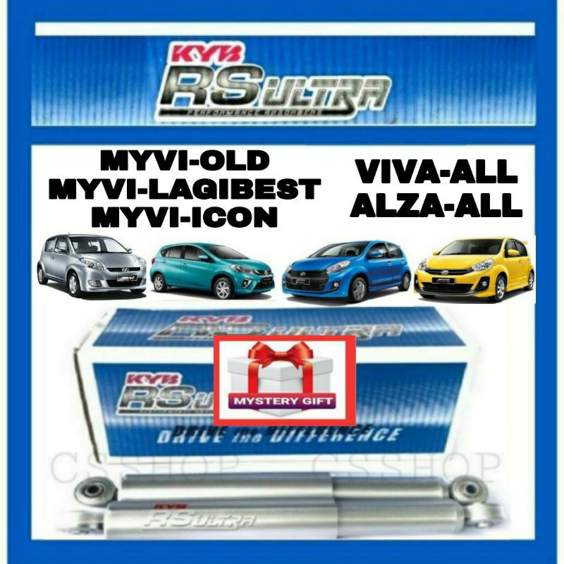 Kyb Rs Ultra Perodua Myvi Old Icon Lagibest Viva Elite Alza Absorber Rear Kayaba Original Gas